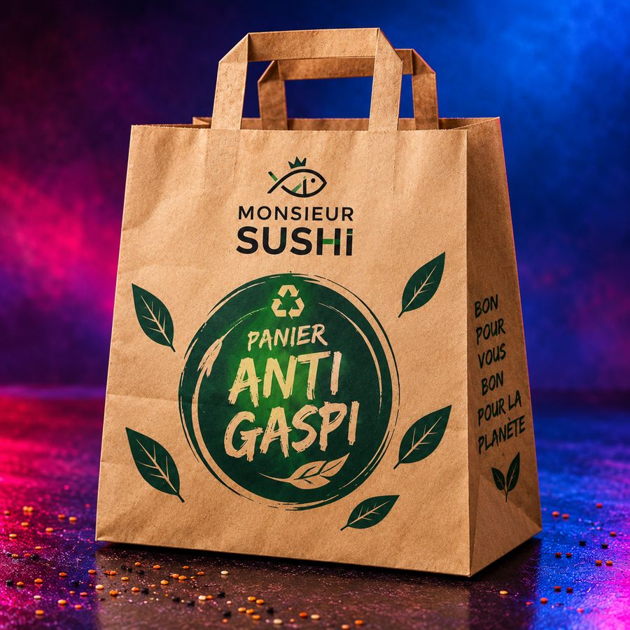 Panier anti-gaspi Monsieur Sushi